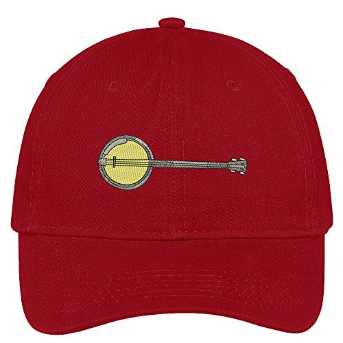 Trendy Apparel Shop Banjo Embroidered Low Profile Soft Cotton Brushed Baseball Cap
