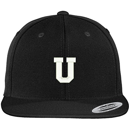 Trendy Apparel Shop Letter U Collegiate Varsity Font Initial Embroidered Baseball Cap