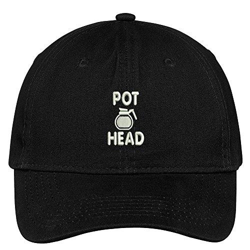 Trendy Apparel Shop Pot Head Embroidered Soft Cotton Low Profile Dad Hat Baseball Cap