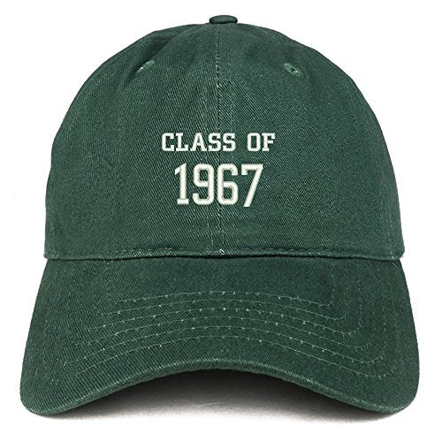 Trendy Apparel Shop Class of 1967 Embroidered Reunion Brushed Cotton Baseball Cap