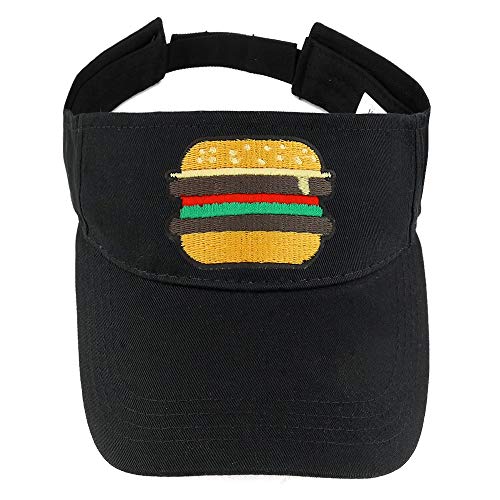 Trendy Apparel Shop Burger Patch Cotton Summer Visor Cap