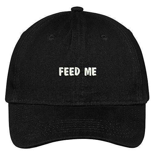 Trendy Apparel Shop Feed Me Embroidered Brushed Cotton Adjustable Cap