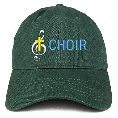 Trendy Apparel Shop Choir Embroidered Soft Crown 100% Brushed Cotton Cap
