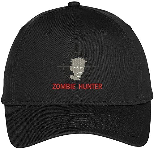 Trendy Apparel Shop Zombie Hunter Embroidered Halloween Theme Adjustable Baseball Cap