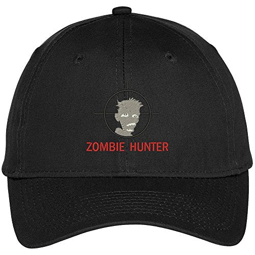 Trendy Apparel Shop Zombie Hunter Embroidered Halloween Theme Adjustable Baseball Cap