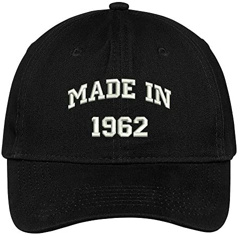 Trendy Apparel Shop Made in 1962-57th Birthday Embroidered Brushed Cotton Baseball Cap