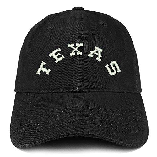 Trendy Apparel Shop Texas Western Curved Font Embroidered Cotton Dad Hat
