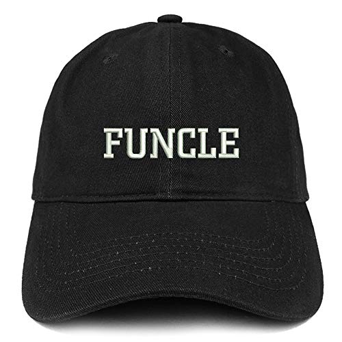 Trendy Apparel Shop Funcle Embroidered Soft Crown 100% Brushed Cotton Cap