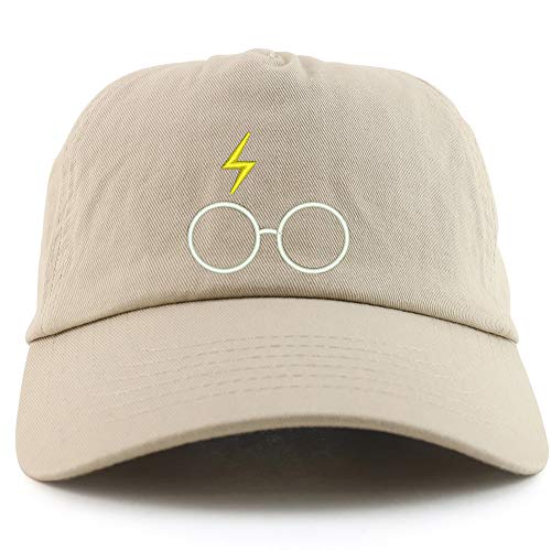 Trendy Apparel Shop Harry Glasses Embroidered 5 Panel Unstructured Soft Crown Baseball Cap