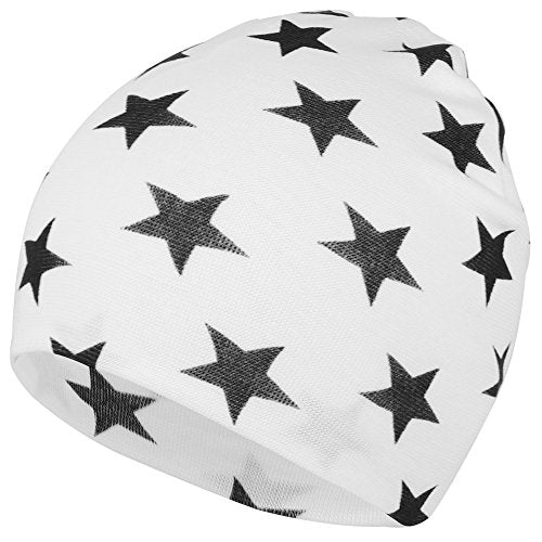 Trendy Apparel Shop Star All Over Printed Infant to Toddler Short Beanie