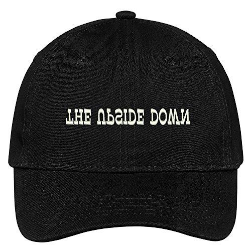 Trendy Apparel Shop The Upside Down Embroidered Soft Cotton Adjustable Cap Dad Hat