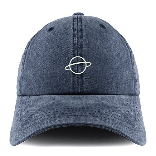 Trendy Apparel Shop Planet Embroidered Pigment Dyed Unstructured Cap