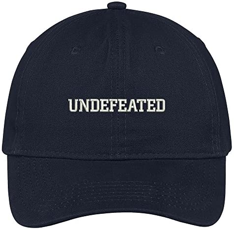 Trendy Apparel Shop Undefeated Embroidered 100% Quality Brushed Cotton Baseball Cap