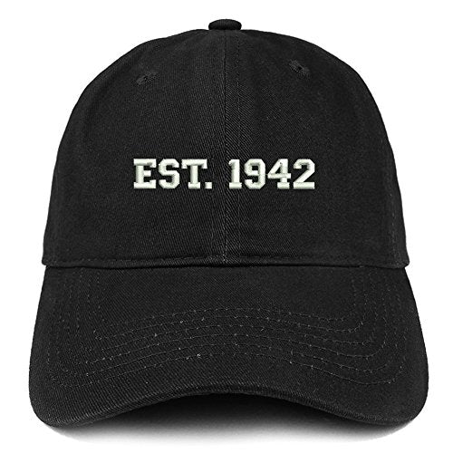 Trendy Apparel Shop EST 1941 Embroidered - 79th Birthday Gift Soft Cotton Baseball Cap
