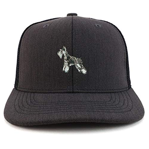 Trendy Apparel Shop Miniature Schnauzer Dog Two Tone Trucker Baseball Cap
