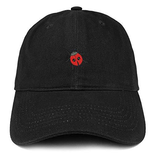 Trendy Apparel Shop Ladybug Embroidered Cotton Unstructured Dad Hat