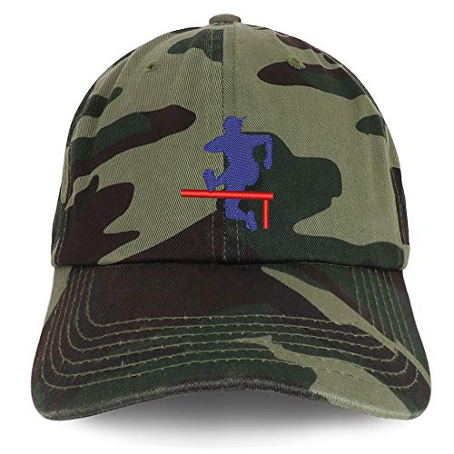 Trendy Apparel Shop Track Hurdler Embroidered Soft Crown 100% Brushed Cotton Cap