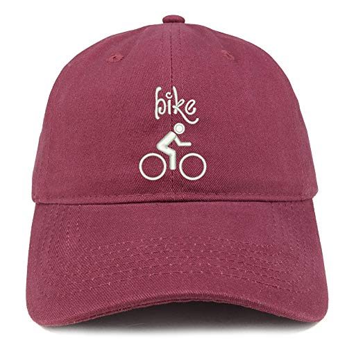 Trendy Apparel Shop Triathlon Bike Text Embroidered Unstructured Cotton Dad Hat