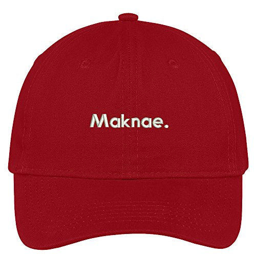 Trendy Apparel Shop Maknae Embroidered 100% Quality Brushed Cotton Baseball Cap