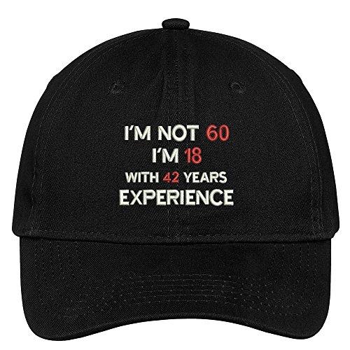 Trendy Apparel Shop 60 I'm 18 With 42 Years Experience Embroidered Cap Premium Cotton Dad Hat