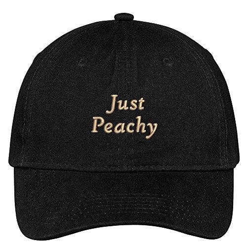 Trendy Apparel Shop Just Peach Embroidered Cap Premium Cotton Dad Hat