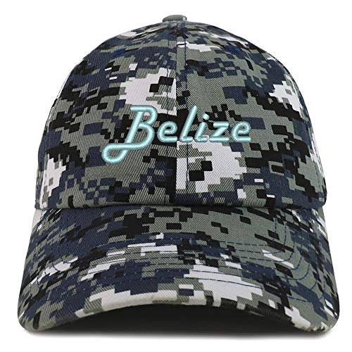 Trendy Apparel Shop Belize Embroidered Soft Crown 100% Brushed Cotton Cap