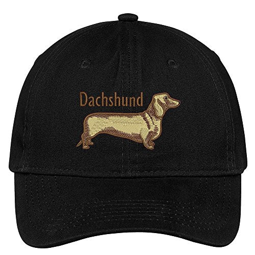 Trendy Apparel Shop I Love My Dachshund Embroidered Low Profile Soft Cotton Brushed Cap