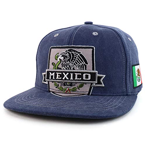 Trendy Apparel Shop Mexico Independence Eagle Flatbill Snapback Baseball Cap