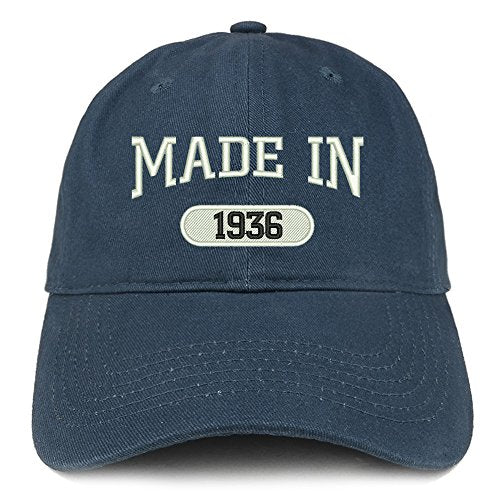 Trendy Apparel Shop Made in 1936 Embroidered 85th Birthday Brushed Cotton Cap