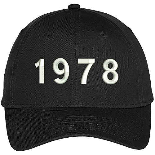 Trendy Apparel Shop 1978 Birth Year Embroidered Baseball Cap