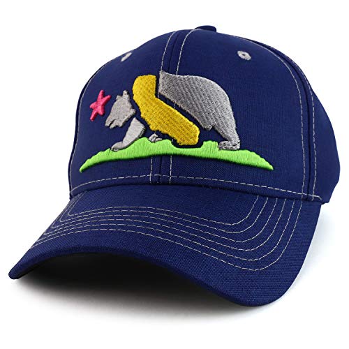 Trendy Apparel Shop California Republic State Bear 3D Embroidered Baseball Cap