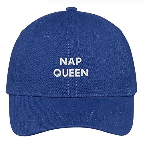 Trendy Apparel Shop Nap Queen Embroidered Brushed Cotton Adjustable Cap Dad Hat