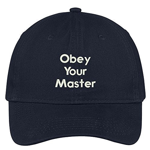 Trendy Apparel Shop Obey Your Master Embroidered Brushed 100% Cotton Baseball Cap