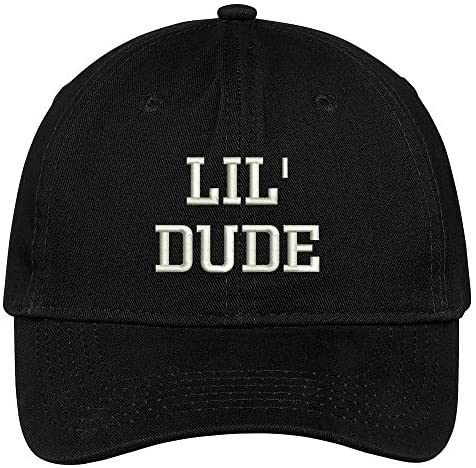 Trendy Apparel Shop Lil' Dude Embroidered Cap Premium Cotton Dad Hat
