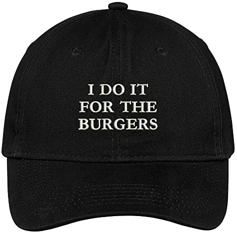 Trendy Apparel Shop Burgers Embroidered Cap Premium Cotton Dad Hat