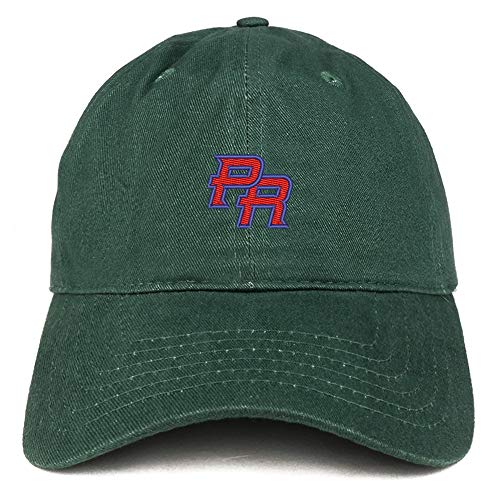 Trendy Apparel Shop Puerto Rico PR Small Embroidered Soft Crown 100% Brushed Cotton Cap