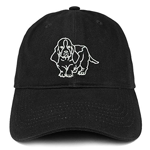 Trendy Apparel Shop Basset Embroidered Unstructured Cotton Dad Hat