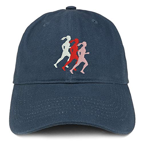 Trendy Apparel Shop Female Runner Embroidered Soft Crown 100% Brushed Cotton Cap