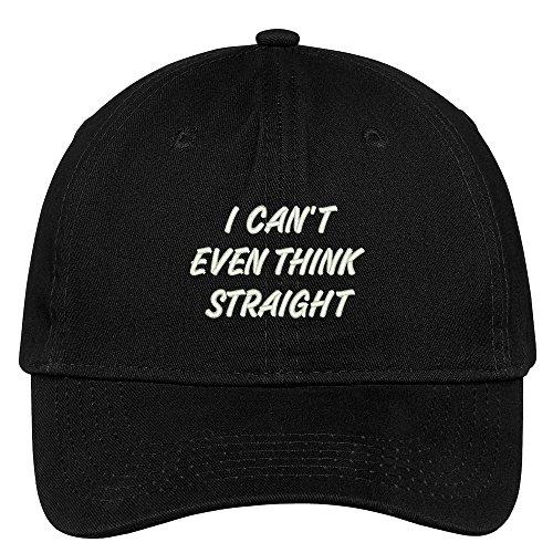 Trendy Apparel Shop I Can't Even Think Straight Embroidered Dad Hat Adjustable Cotton Baseball Cap