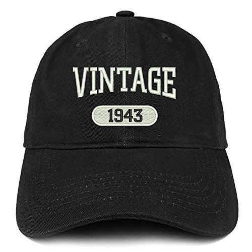 Trendy Apparel Shop Vintage 1943 Embroidered 78th Birthday Relaxed Fitting Cotton Cap