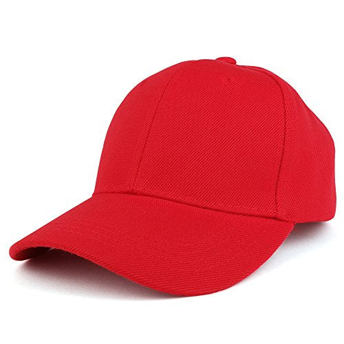 Trendy Apparel Shop Plain Youth Size Kid's Adjustable Structured Baseball Cap