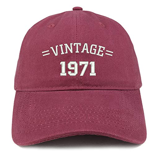 Trendy Apparel Shop Vintage 1971 50th Birthday Baseball Cap