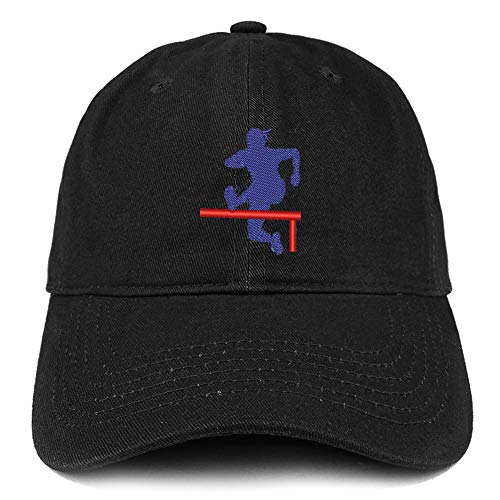 Trendy Apparel Shop Track Hurdler Embroidered Soft Crown 100% Brushed Cotton Cap