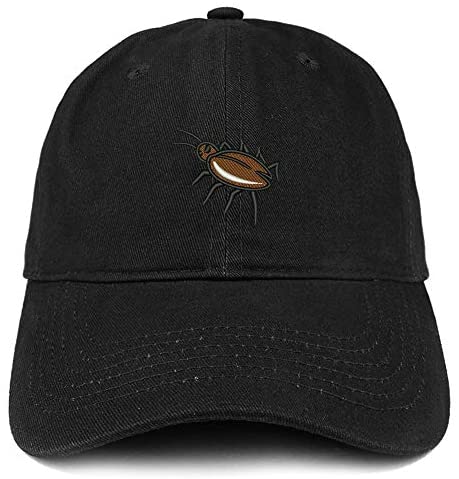 Trendy Apparel Shop Cockroach Embroidered Soft Crown 100% Brushed Cotton Cap