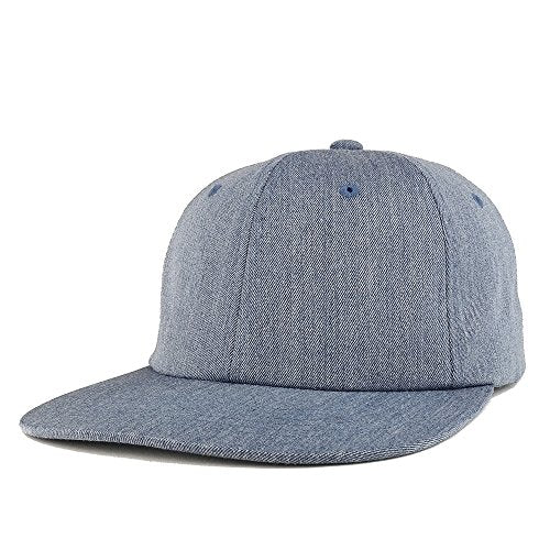 Trendy Apparel Shop Premium Soft Unstructured Flatbill Adjustable Snapback Cap
