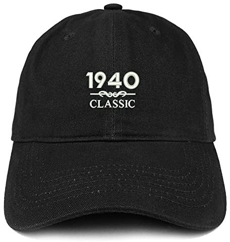 Trendy Apparel Shop Classic 1940 Embroidered Retro Soft Cotton Baseball Cap