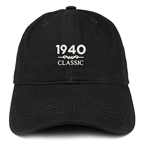 Trendy Apparel Shop Classic 1940 Embroidered Retro Soft Cotton Baseball Cap