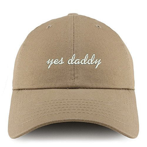 Trendy Apparel Shop Yes Daddy Embroidered Low Profile Soft Cotton Dad Hat Cap