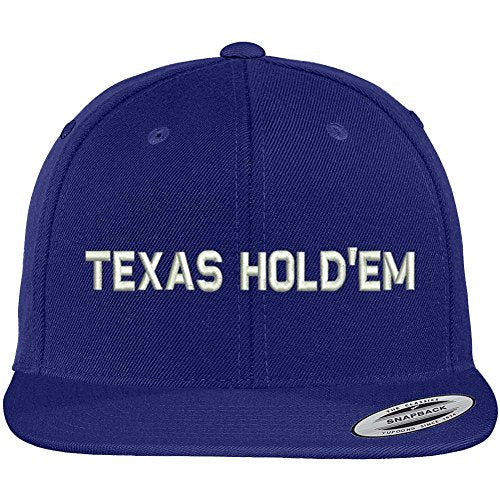 Trendy Apparel Shop Texas Holdem Poker Embroidered Snapback Cap