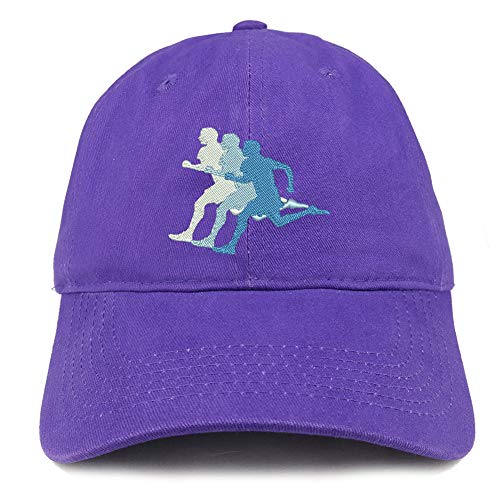 Trendy Apparel Shop Runner Embroidered Soft Crown 100% Brushed Cotton Cap